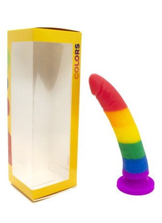 Gode ventouse multicouleur taille S - DO-045-RAI-S